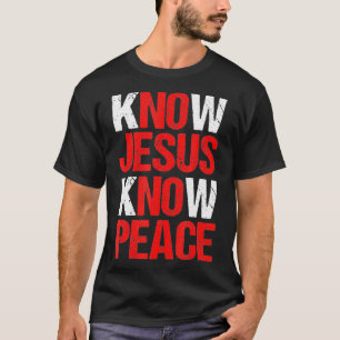 クノーイエズスノウピースキリスト教信仰宗教パ Tシャツ