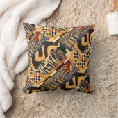 クバコンテンポラリーモチーフコラージュデザイン クッション (ブランケット)