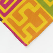 クバスタイルパターン071019 カラフル - フリースブランケット (角)