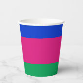 クバン人民共和国旗 紙コップ (正面)