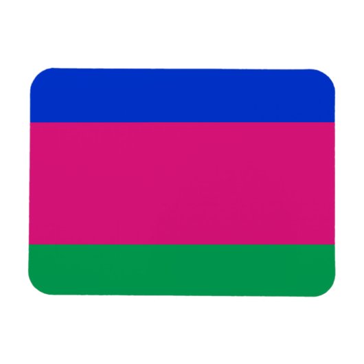 クバーニ人民共和国の旗 マグネット (横)