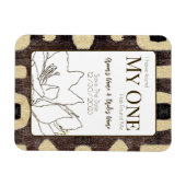 クバ布パターン部族アフリカ日付を保存 マグネット (横)