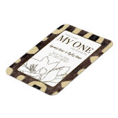 クバ布パターン部族アフリカ日付を保存 マグネット (左側)