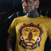 クバ族の部族マスク Tシャツ