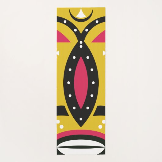 クバ族の部族 ヨガマット (裏面)