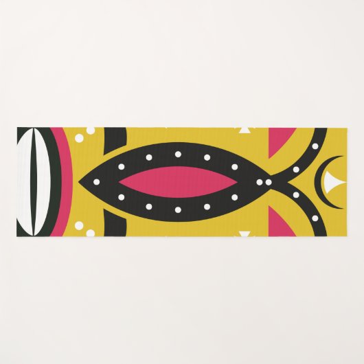 クバ族の部族 ヨガマット (正面(横))