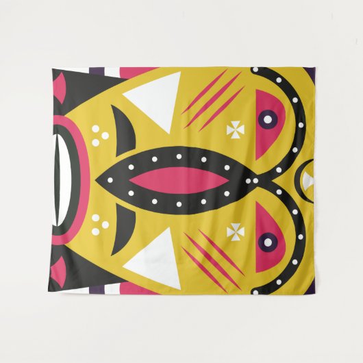 クバ族 タペストリー (正面(横))