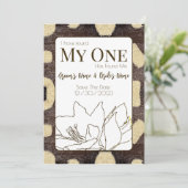 クバ泥の布のパターン部族のアフリカ結婚ズ セーブザデート (スタンド正面)