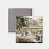 クパン、ティモール、プレート10 'ルの国内生活 マグネット (正面/裏面)