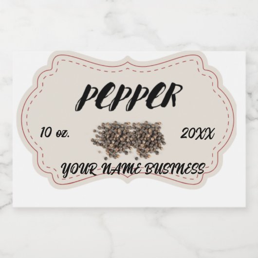 クパーソナライズされたラクラシック丸肉ラベル フードラベル (シングルラベル)