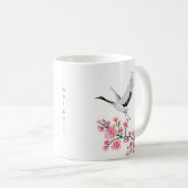 クパーソナライズされたレ日本のーンとさくらんぼ コーヒーマグカップ (正面右)