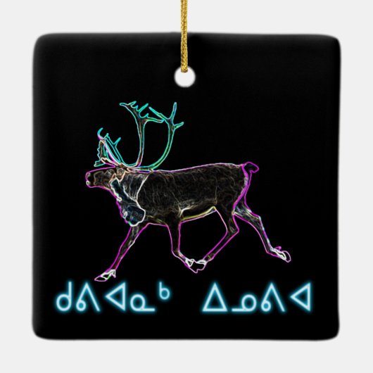 クビアナックインノヴィアエレクトリックカリブー セラミックオーナメント (裏面)