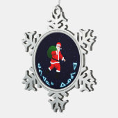 クビアーナックインノヴィアサンタクロース スノーフレークピューターオーナメント (右)