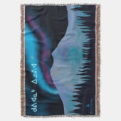 クビアーナックインノヴィアブルーオーロラ スローブランケット (正面縦)