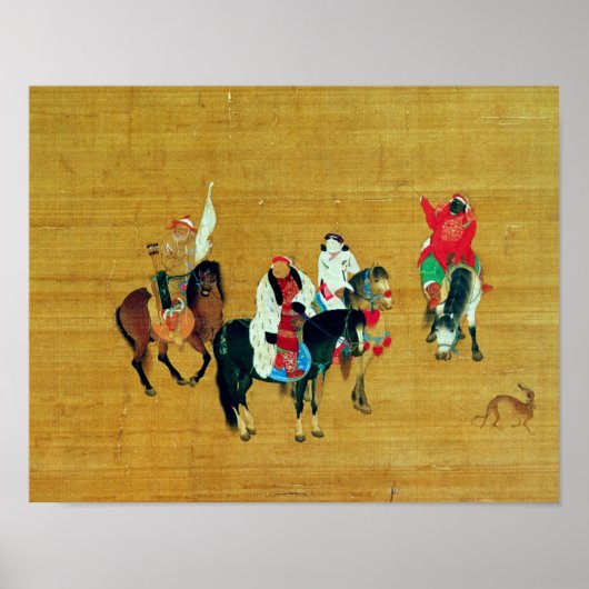 クビライ・カーン狩り、元王朝 ポスター (正面)