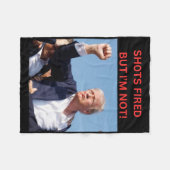 クビ!トランプ大統領 フリースブランケット (正面(横))