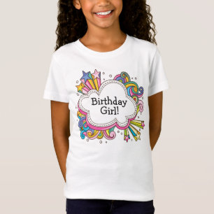 クファンキーラウド誕生日ガールTシャツ Tシャツ