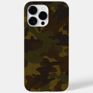 クフェイクロスブラウン&グリーン迷彩柄背景軍隊 Case-Mate iPhone 14 PRO MAXケース