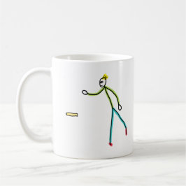 クブブをプレイする棒人間 コーヒーマグカップ