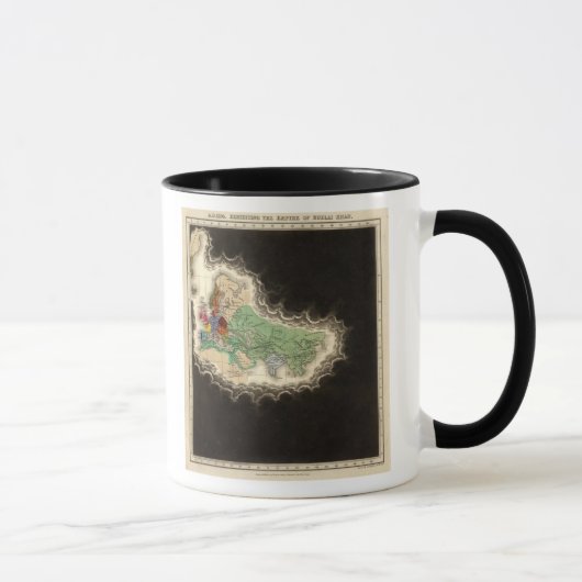 クブライ·カーン1294年の帝国を展示 マグカップ (右)