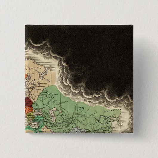 クブライ·カーン1294年の帝国を展示 缶バッジ (正面)