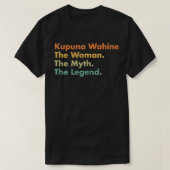 クプナワヒネ女性の神話ママGr伝説 Tシャツ (デザイン正面)