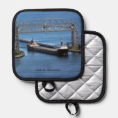 クベコワがダルースに入るポットホルダー 鍋敷き (正面/裏面)