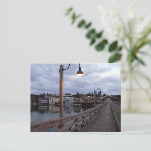 「クペヴィルの曇り夕暮れ」はがき ポストカード (スタンド正面)