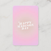 クポップアイドル誕生日ファンカフェスタイルフォトカードカスタム 名刺 (裏面)