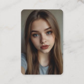 クポップアイドル誕生日ファンカフェスタイルフォトカードカスタム 名刺 (正面)