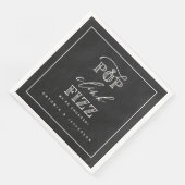 クポップ・アートのリンフィズ婚約パーティナプキン (コーナー)