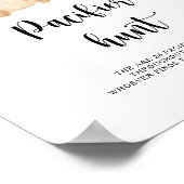 クマおしゃぶり狩りベビーシャワーゲームポスター ポスター (角)