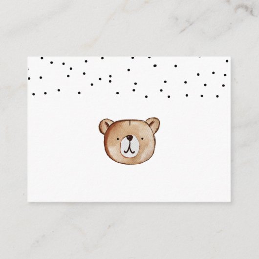 クマおむつラッフルカード エンクロージャーカード (裏面)