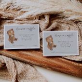 クマおむつラッフルグレーのエンクロージャカード エンクロージャーカード