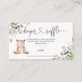 クマおむつラッフルチケットエンクロージャカード エンクロージャーカード (正面)