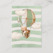 クマおむつラッフルチケットエンクロージャカード エンクロージャーカード (裏面)