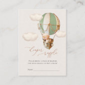 クマおむつラッフルチケットエンクロージャカード エンクロージャーカード (正面)