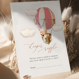 クマおむつラッフルチケットエンクロージャカード エンクロージャーカード