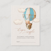 クマおむつラッフルチケットエンクロージャカード エンクロージャーカード (正面)