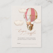 クマおむつラッフルチケットエンクロージャカード エンクロージャーカード (正面)