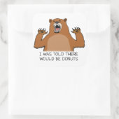 クマおもしろいはドーナツがあると言われた スクエアシール (バッグ)