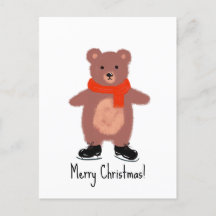 クマおもしろいスケートで滑る