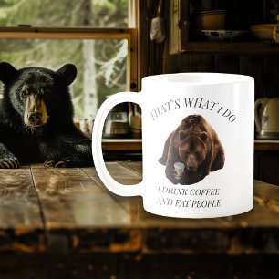 クマおもしろいドクコーヒーことわざ コーヒーマグカップ