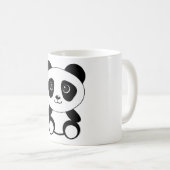 クマおもしろいパンダ コーヒーマグカップ (正面右)
