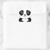 クマおもしろいパンダ スクエアシール (バッグ)