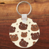 クマおもしろい顔 キーホルダー (裏面)