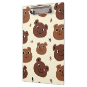 クマおもしろい顔 クリップボード (左)