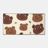 クマおもしろい顔 デスクマット (正面)