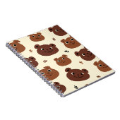 クマおもしろい顔 ノートブック (右側)