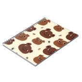 クマおもしろい顔 ノートブック (左側)